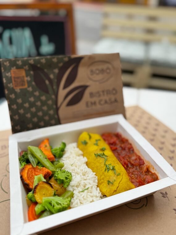 Panqueca de carne moída vegetal