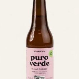 Kombucha Abacaxi e Hibisco 350ml - Puro verde